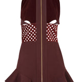 Neck Collar Mini Dress