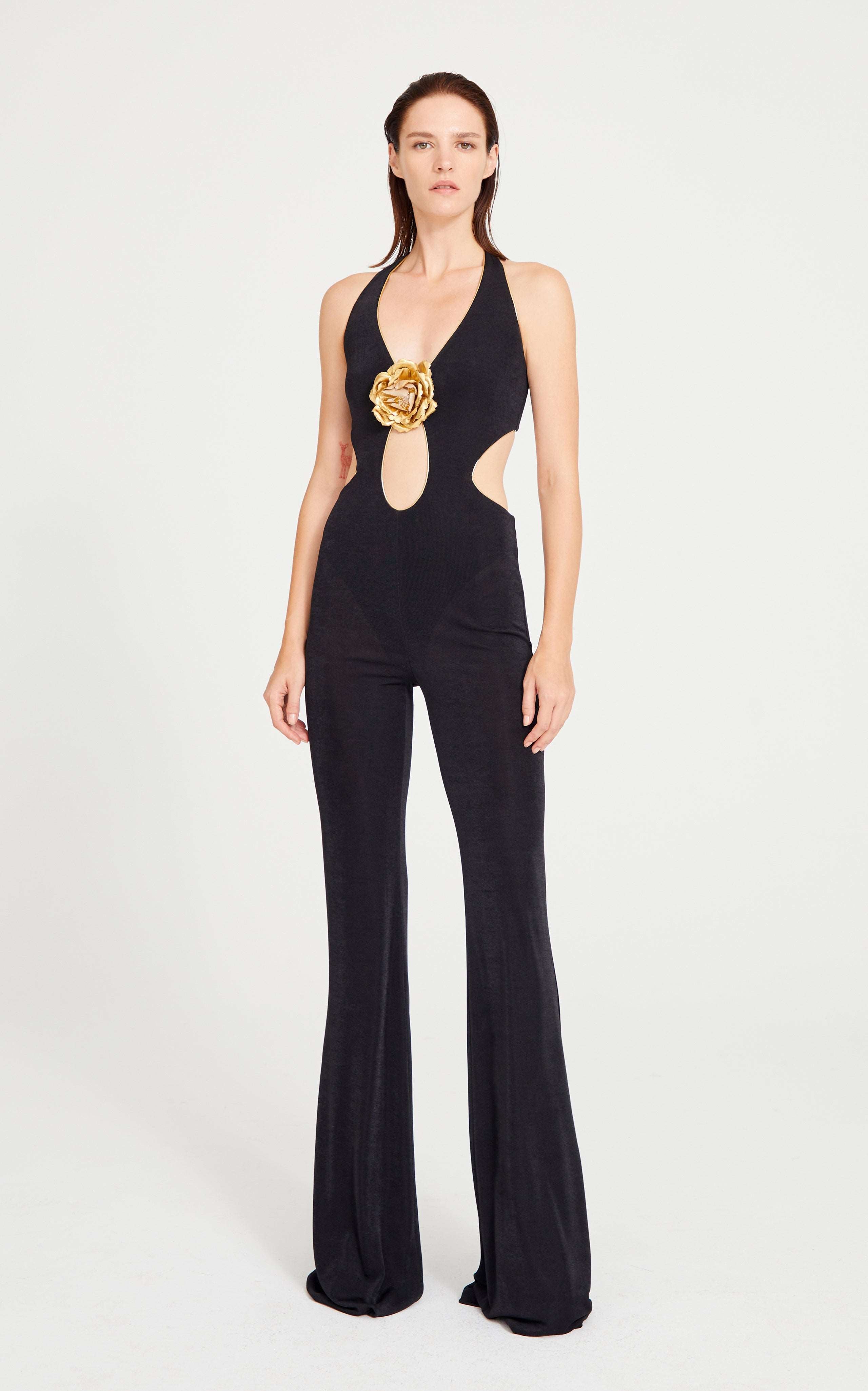 Gold black jumpsuit online