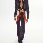 African Colour Blocked Wide Leg Pants