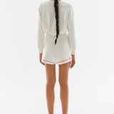 Palm Embroidered Knit Sweatshirt