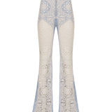Suede Detailed Lace Pants