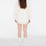 Beaded Knit Mini Dress