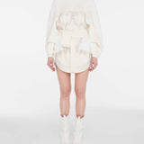 Beaded Knit Mini Dress