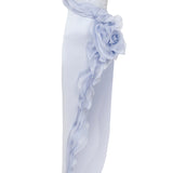 Beaded Strapless Rose Maxi Dress