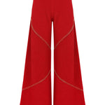 Beaded Knit Palazzo Pants