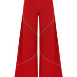 Beaded Knit Palazzo Pants