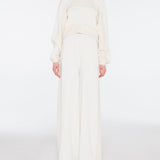 Beaded Knit Sweatshirt