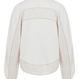 Beaded Knit Sweatshirt