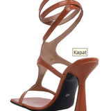 Ginger Patent Leather Sandals