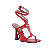 Red Patent Leather Sandals