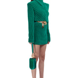 Turtle Neck Soft Mini Dress