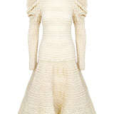 Seouined Knit Turtle Neck Midi Dress