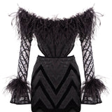 Crystal Embellished Silk Velvet Lace