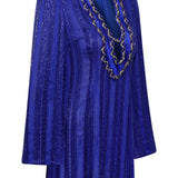 Hand-Made Crystal Embellished Chiffon Mini Dress