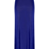 Transparent Midi Skirt With High Slit And Tie Details