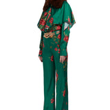 Rose Patterned Palazzo Pants