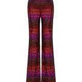 Multi Color Pailletted Flare Pants