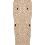 Beige Flower Embroidered Ankle Length Skirt