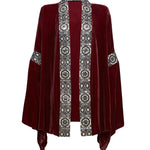 Bordeaux Velvet Kimono