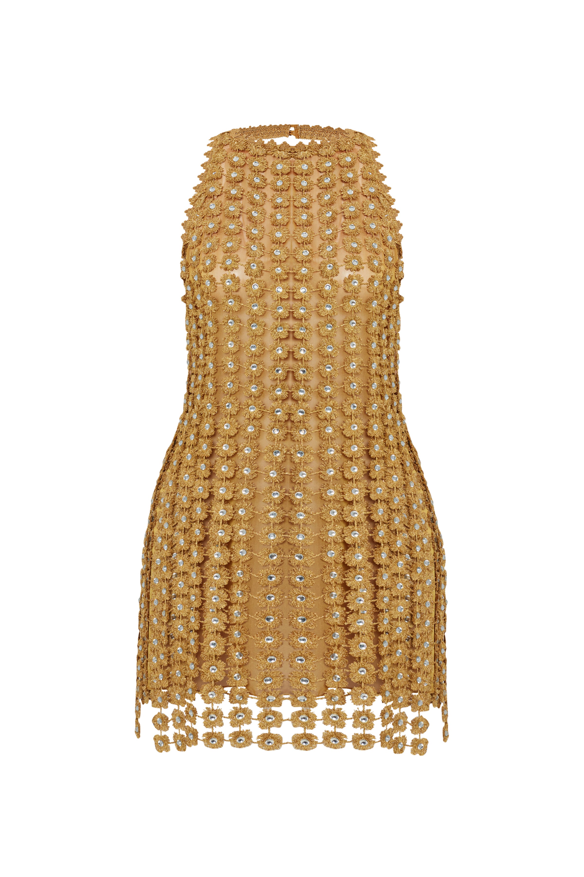 slim fit dress slacks Vangelis Gold Sequin Dress - Party Dresses - Evening Dress