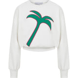 Palm Embroidered Knit Sweatshirt