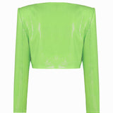 Sequined Crop Jacket