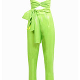 Sequined Jumpsuit With Tie Detail