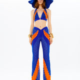 V Waist Palazzo Pants