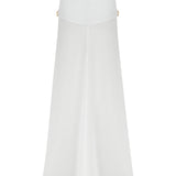 Chiffon Maxi Ruffle Skirt With Gold and Gem Details