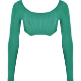 Knit Bustier Crop Top
