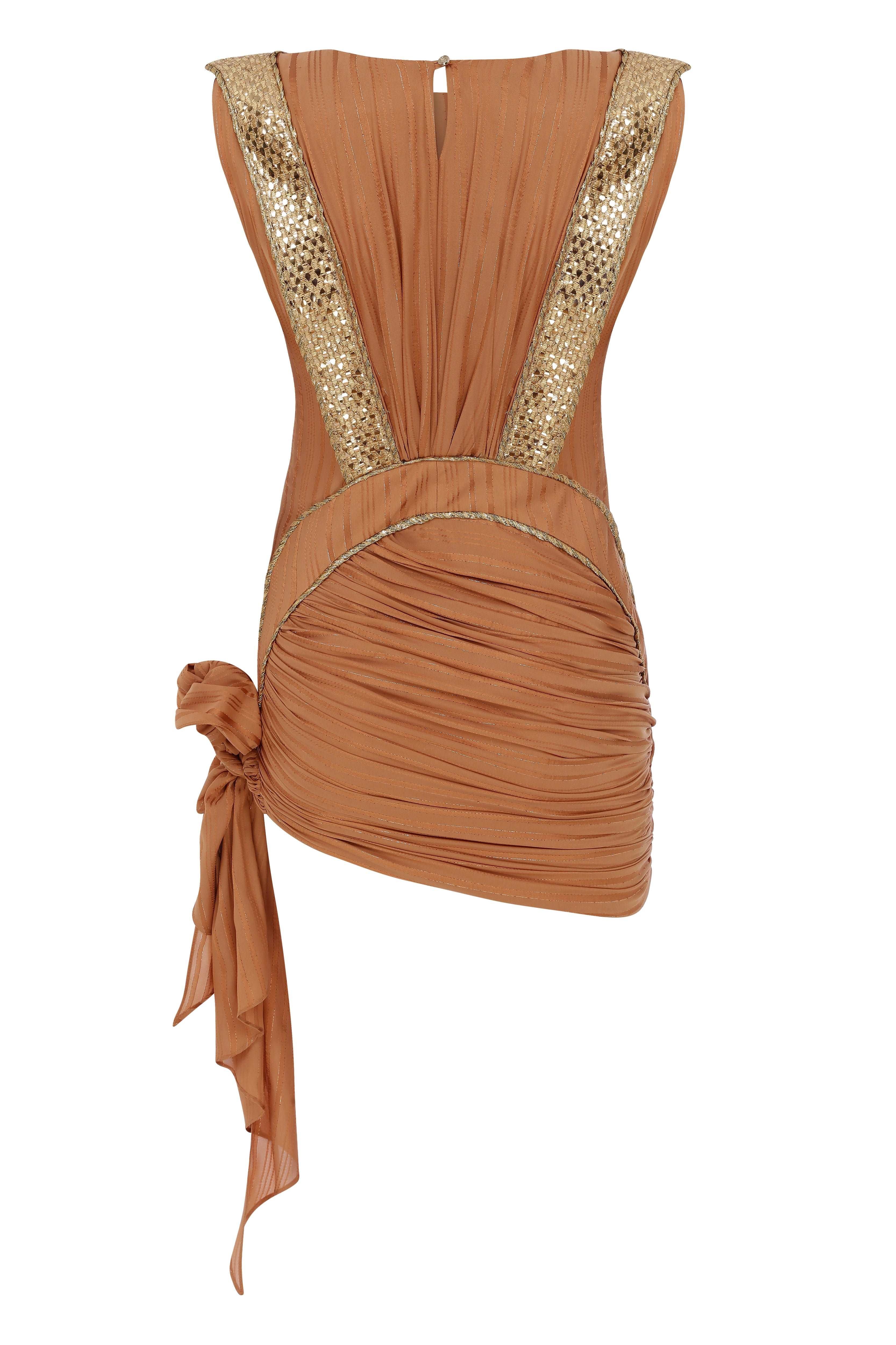 Asymmetrical Draped Mini Dress RAISA VANESSA INT Asymmetrical Draped Mini Dress RAISA VANESSA INT