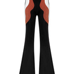 African Colour Blocked Wide Leg Pants