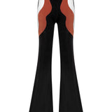 African Colour Blocked Wide Leg Pants