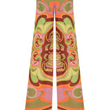 Printed Linen Palazzo Pants