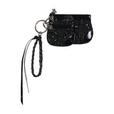 Black Patent Leather Double Clutch