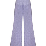 Strass Embellished High Waisted Pants