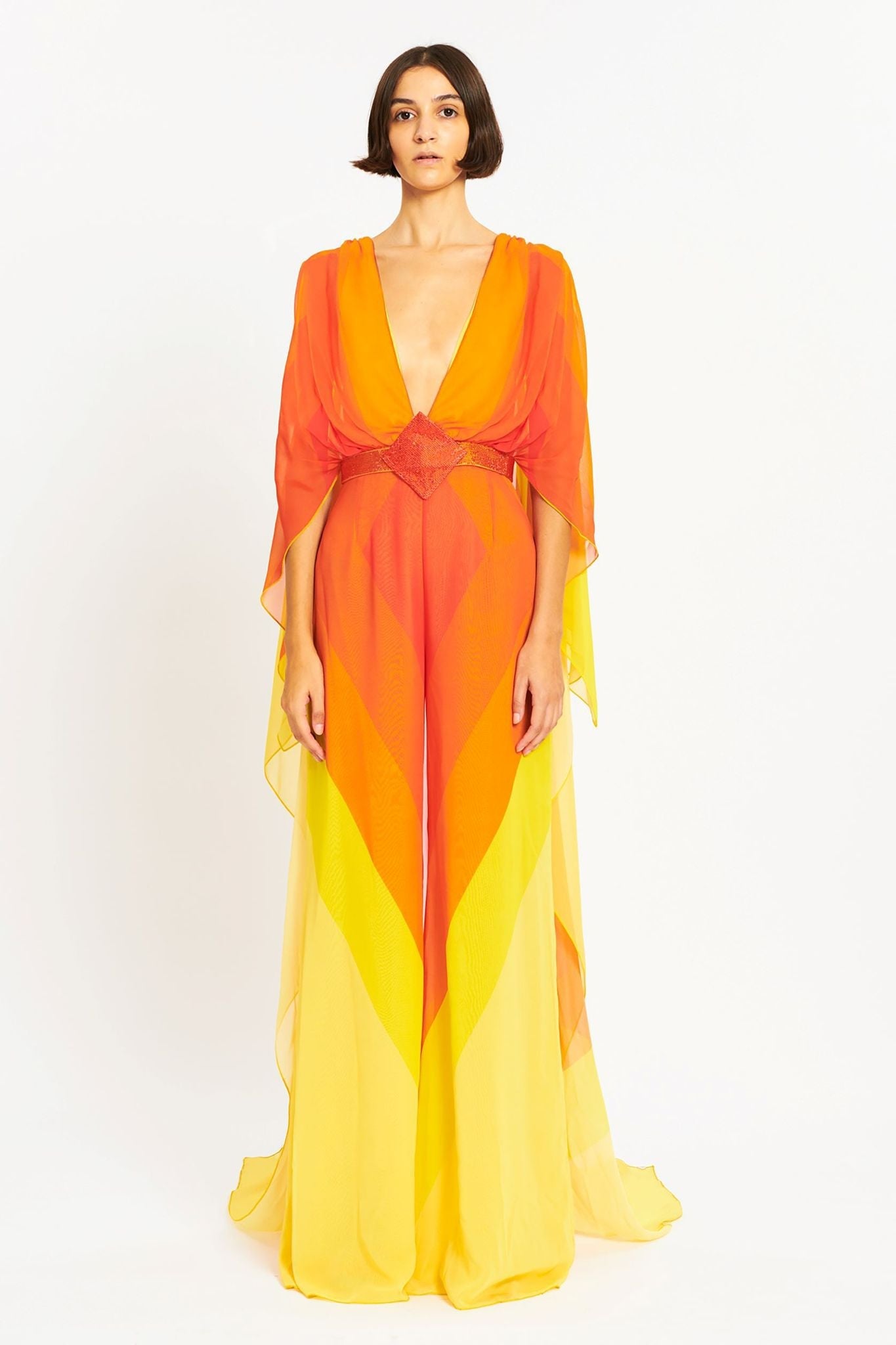 long sleeve maxi dress orange High V-Neck Halterneck Ruched Mesh Maxi Fairytale Prom Dress %0D%0AColor%20may%20vary%20due%20to%20lighting%20on%20images Color:DEEP PERIWINKLE