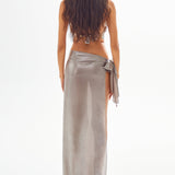 Helene Silver Sarong Skirt