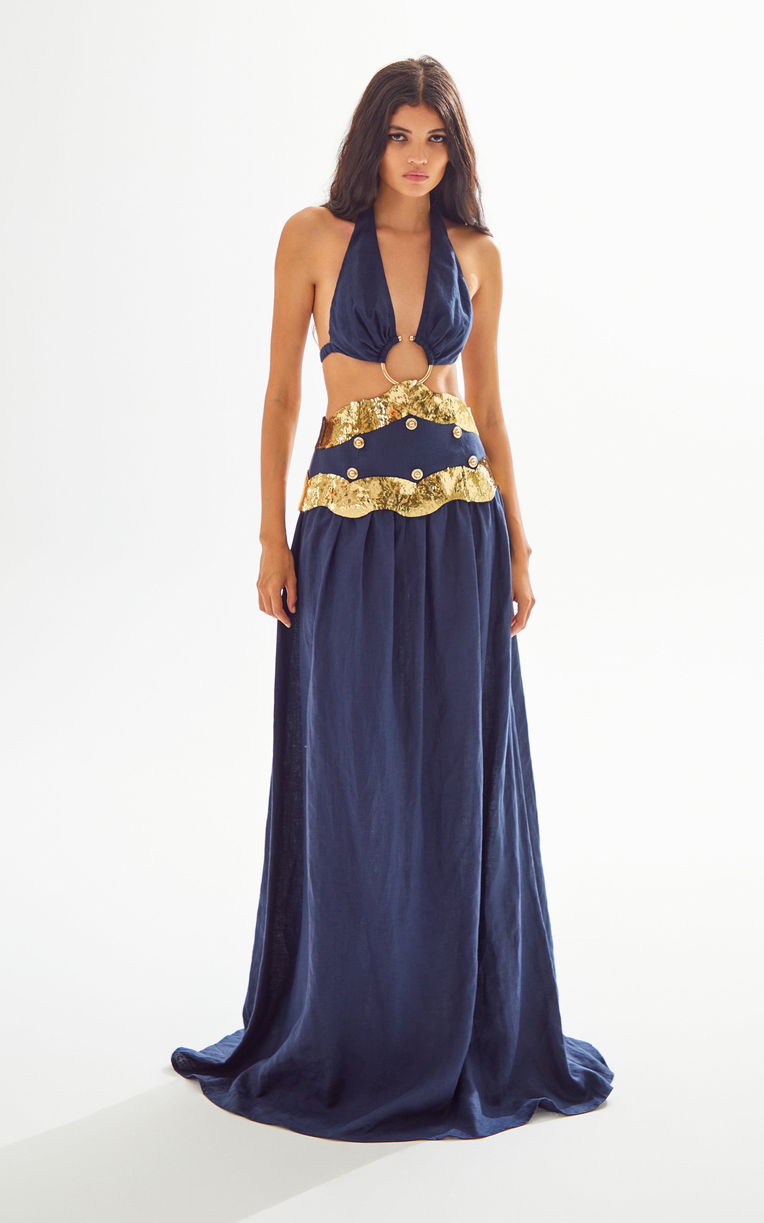 blue dress for baby girl Navy Blue Quinceanera Dress 1637 Navy / XSmall