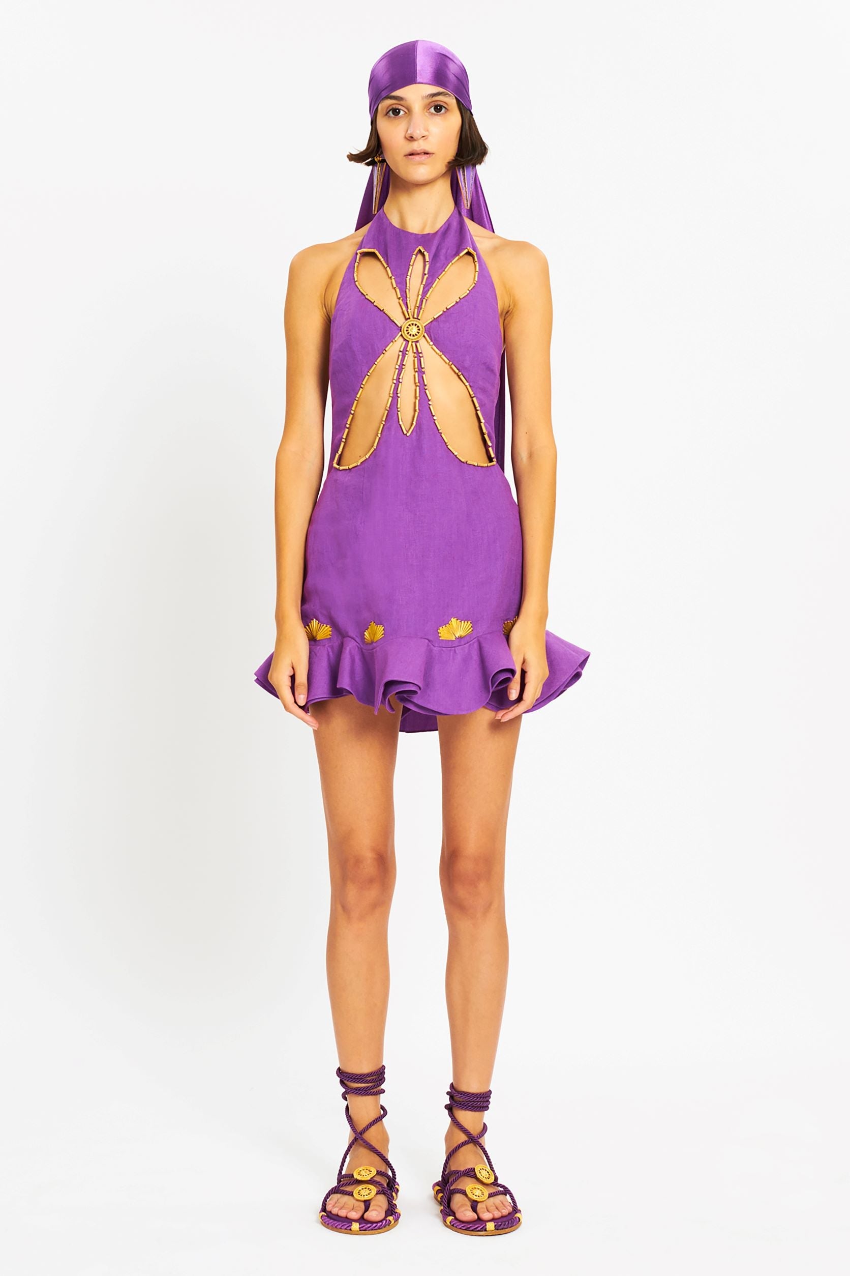 raisa vanessa tiered halterneck mini dress Halter Neck Cutout Mini Dresss – RAISA VANESSA INT
