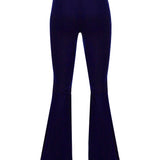Embroidered Velvet Pants