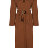 Maxi Jacket with Gold Belt