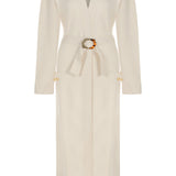 Maxi Jacket with Gold Belt