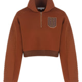 Knit Sweatshirt with Zipper