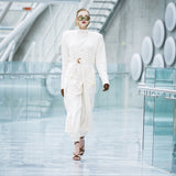 Maxi Jacket with Gold Belt
