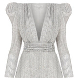 Sequined V-neck Jacket