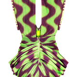 High V-Neck Sleeveless Mini Dress with Tie Details
