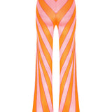 Stripped Flare Pants