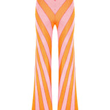 Stripped Flare Pants