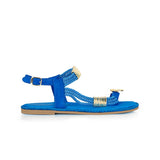 Knotty Sandals with Gold Buckles